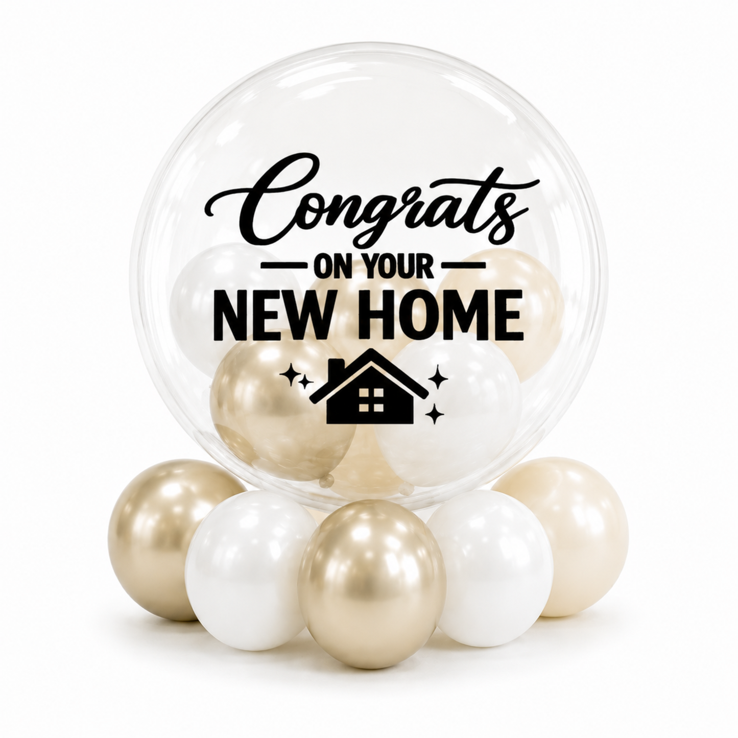 Congrats On Your New Home + Ballon Fill (Neutrals)