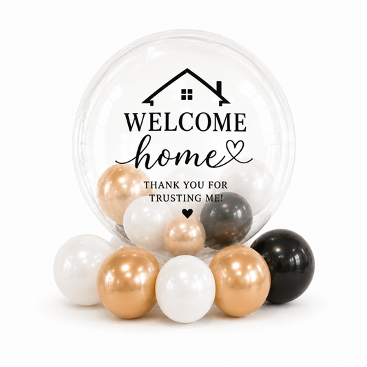 Welcome Home + Balloon Fill (Black)