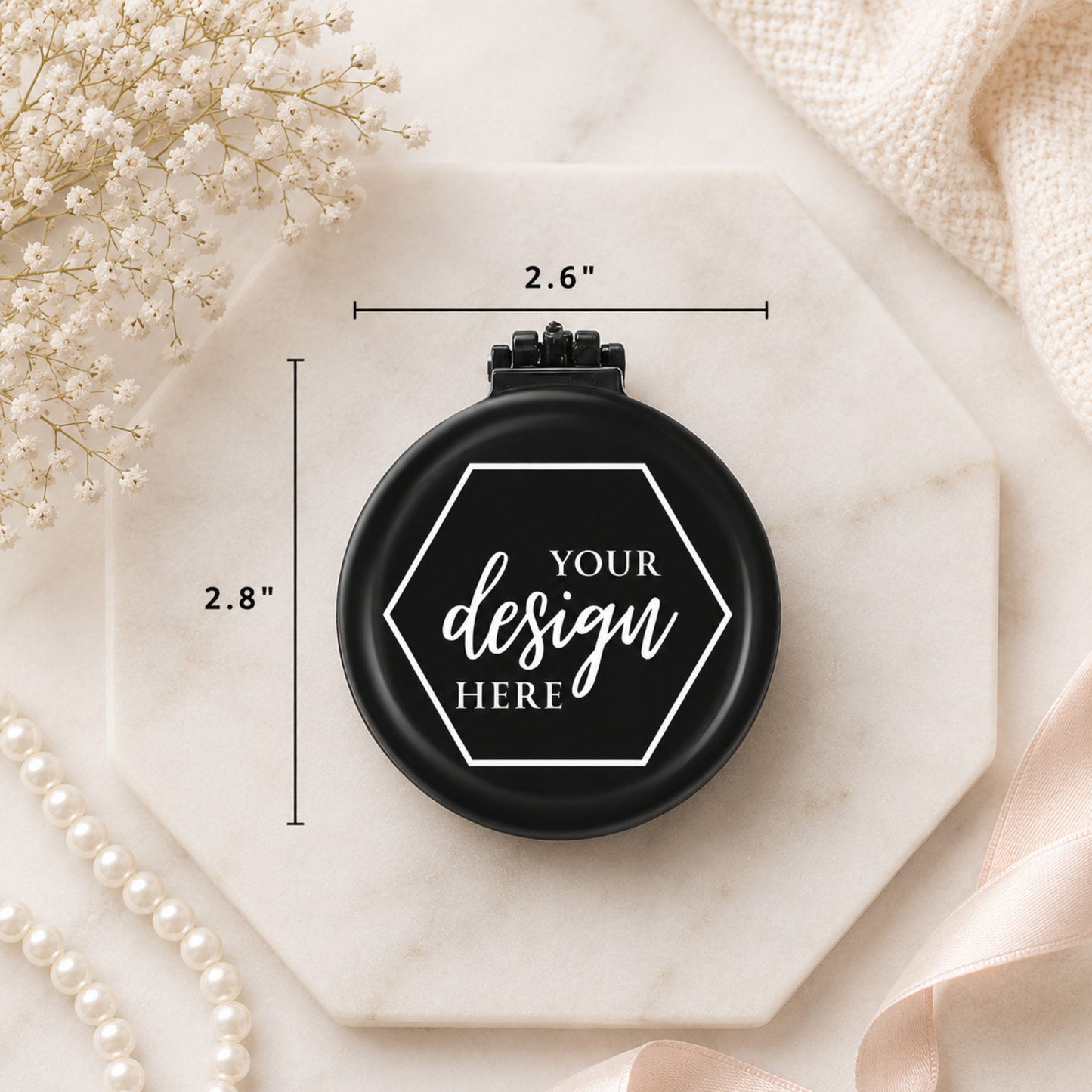 Custom Compact Brush with Mirror