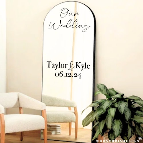 Our Wedding Personalized Mirror