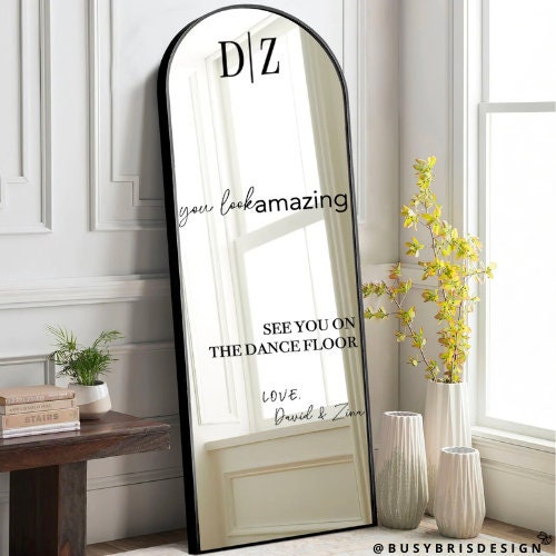 You Look Amazing Wedding Mirror Decal