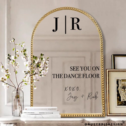 See You On The Dance Floor Wedding Mirror Decal