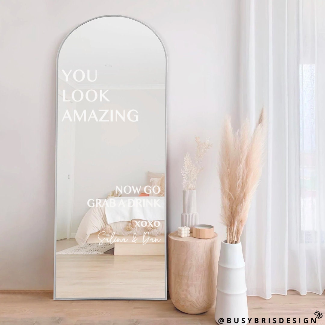 You Look Amazing Wedding Mirror Decal
